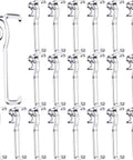 Clear 20 Pack Valance Clips for Horizontal Blinds Total Invisible Hook Set, durable plastic clips for securing valances.