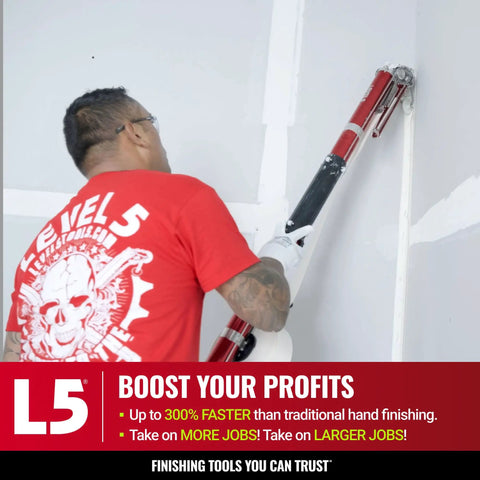 Automatic Drywall Taping And Finishing Tool Set use on wall joint with angle head for faster pro grade finishes