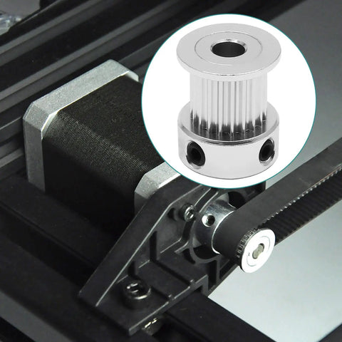 GT2 20 Tooth Aluminum Timing Pulleys Set 5 Pieces 5mm Bore Fits 10mm Belt Width Synchronous Wheel Gear For 3D Printers