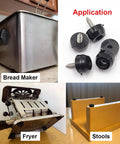 Application of Heavy Duty Rubber Feet And Screw Kit With Stainless Steel Washers For Furniture Sofa Legs Cutting Board Anti Slip Protective Pads.