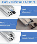 Easy installation guide for Twenty Pack 1/4-20 Threaded Centered Slide In T Slot Bolts for Aluminum Extrusion, Economy T Slot Nuts.
