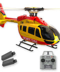 Beginner Friendly RC Helicopter With Optical Flow Positioning, Altitude Hold, 6CH Gyro Stabilization, Yellow Heli with remote.