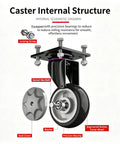 Heavy Duty Push Cart Dolly Platform Truck Hand Truck With Foldable Flatbed High Capacity Moving Cart For Boxes Sponge Anti Slip Foam Grip Handle Shock Absorbing Cold Proof Space Saving Design caster wheel diagram with precision bearing and rubber wheel