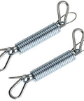 Beefy Heavy Duty Swing Springs Kit With 2 700 Lb Capacity Springs Stainless Steel Hardware 4 Snap Hooks 2 Safety Wires For Porch Swing Garden