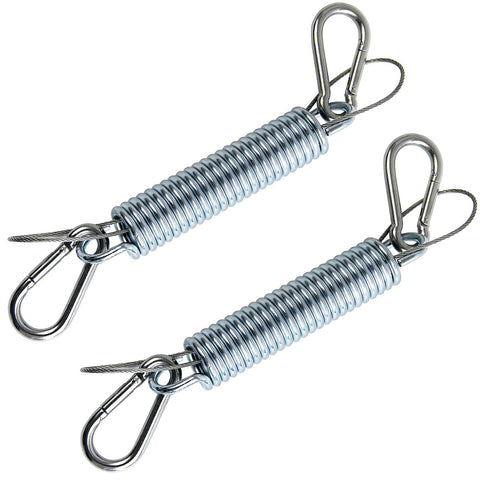 Beefy Heavy Duty Swing Springs Kit With 2 700 Lb Capacity Springs Stainless Steel Hardware 4 Snap Hooks 2 Safety Wires For Porch Swing Garden