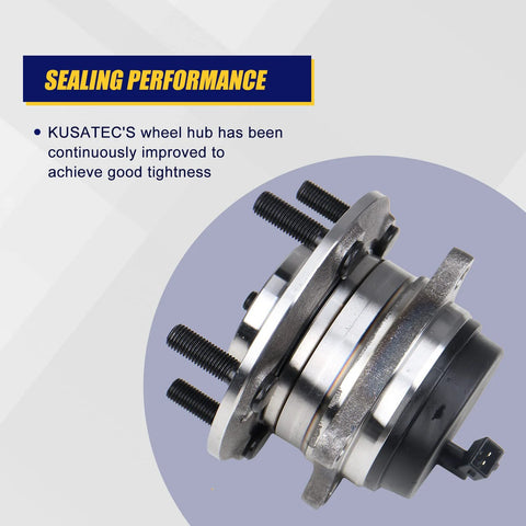 Side view of 512326 Rear Wheel Bearing And Hub Assembly For Hyundai Santa Fe Veracruz Sorento 5 Lug With ABS Rear FWD