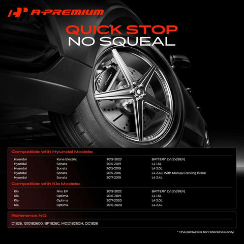 Rock Solid Front Ceramic Brake Pads Compatible With Hyundai Kia 2 Pack detailed info and compatibility chart with models.