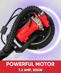 Close-up of 800W motor on Drywall Sander With Vacuum Attachment 800W Power, 900 to 1800 RPM, LED Light, 11 Pounds Lightweight.