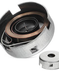 No Sweat Drill Press Return Spring Assembly Quill Feed Steel Coil Replacement With Guide Sleeve showing close-up of steel coil and housing.