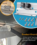 Garage Door Trolley Arm Attachment Orbital Bracket and Hardware Bag Kit for 5120 5140 9100 9600 Series Doors product image