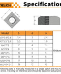 Specification chart for M3 Thin Square Nuts Stainless Steel Low Profile Metric Fasteners DIN 562 with dimensions.