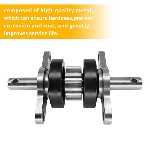Close-up of 15 Tooth Spur Gear Pack Assembly Replacement for Slide-Out Tubing and Slide Arm 2x2, showing metal components and design.