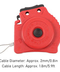 Pro Grade Lockout Tagout Cable Lock With Stainless Steel 2mm Retractable Cable Adjustable Lockout Device close-up view