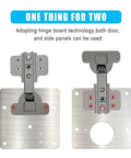 Stainless Steel Cabinet Hinges Repair Plate Kit For Kitchen Cupboard Doors With Bracket Repair No Fuss Install Includes Fixing Screws