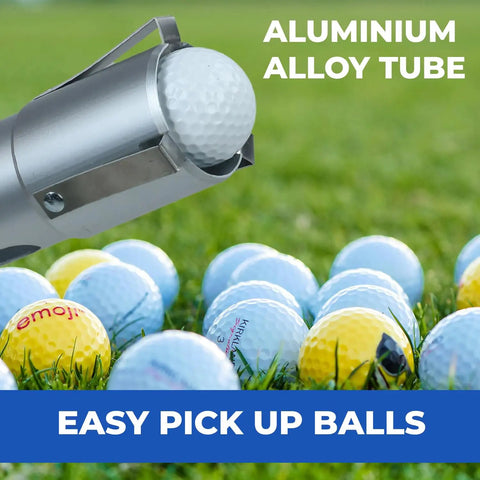 Portable Golf Ball Retriever Shag Bag Kit with Detachable Aluminum Tube for Easy Ball Pickup
