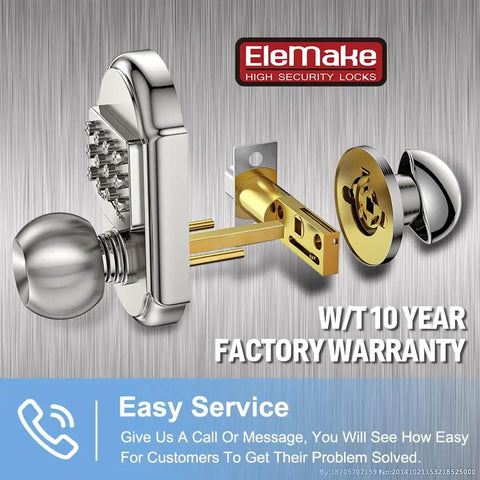 Keyless Deadbolt Lock With Keypad For Exterior Doors Digital Code Security Passcode Or Key Entry Durable Stainless Steel 304
