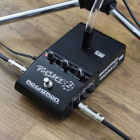 Banshee 2 Talk Box Guitar Effects Pedal With Built In Amplifier And Tube Mouthpiece on wooden floor