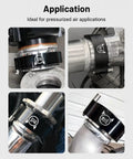 Various angles of V Band Aluminum Quick Release Clamp For 3 Inch Intercooler Piping in pressurized air applications