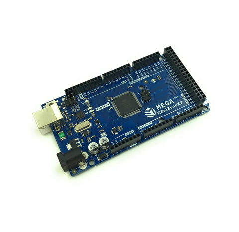 Arduino Mega 2560 R3 Compatible Board Kit with ATmega2560 and ATmega16U2 USB Interface in front view