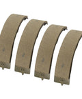 Brake Shoes For EZGO Golf Cart 1997 Up Medalist Gas And 2008 Up Steel Replacement Parts 4 Pack showing steel construction