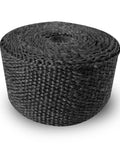 2 Pack Fireproof Pipe Wrap Insulation 2 Inch Wide 16 Feet Long Fiberglass Heat Shield Tape Pipe Webbing For Stove Flue Protector Includes 4 Clamps Black