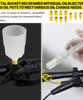 All In One Hydraulic Disc Brake Bleed Kit With 180ml Mineral Oil, 12 Adapters, Transparent Funnel for MTB and Road Bike Brakes