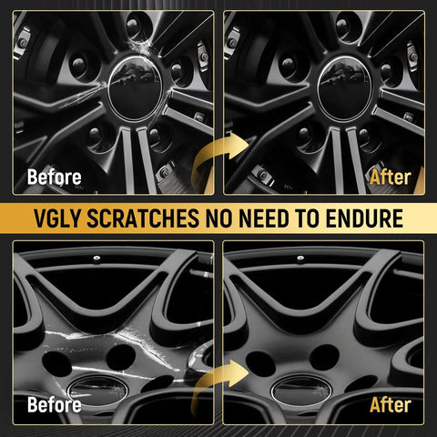Wheel Touch Up Paint Kit For Black Rims And Scratches 1.5 Fl Oz Universal Enamel Repair Pen For Curb Rash And Scrapes