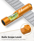 Scope Leveling Kit With High Precision Bubble Level And Universal Magnetic Level For Riflescopes on standard rail, gold finish.