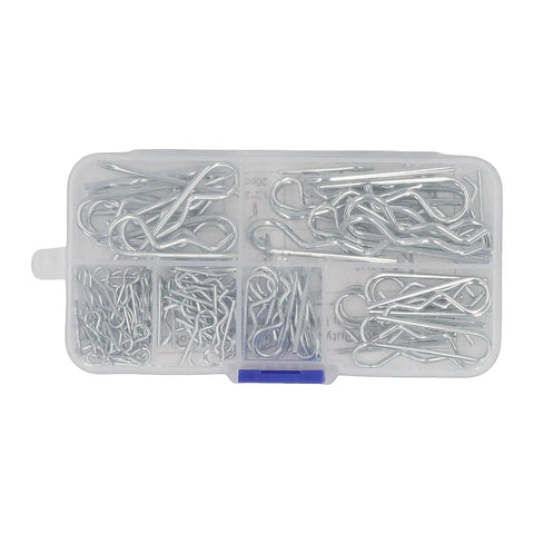 100pcs Stainless Steel Hairpin Cotter Pin Clip Kit With Resealable Storage Case for automotive and industrial use