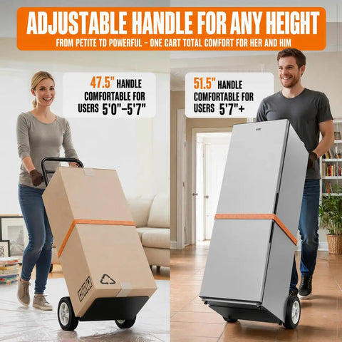 Heavy Duty Folding Hand Truck Dolly Cart With Eight Hundred Pound Capacity Straight Up Built Tough As Nails To Move Couches And Gear Without Breaking A Sweat