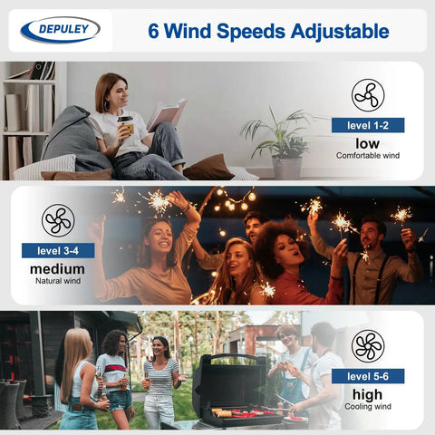 Walnut 42 Inch Outdoor Ceiling Fan With Lights Waterproof Remote App Control levels of adjustable wind speeds visuals