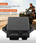 CDI Box Kit For Yamaha Grizzly 600 YFM 600 2000 2001 Replacement OEM 5GT 85540 00 00 And 4WV 85540 00 00 resting on table