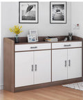 Cabinet with Six Piece Tree Branch Cabinet Handles Set In Black Twig Style Drawer Pulls With 3 Inch Hole Center installed in modern room.