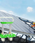 Roofers using Edge Roller Metal Roofing Bending Tool for Steel Aluminum Copper Panels 0 to 90 Degree Bender with 8 Inch Shears