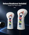 Deluxe headcover for 21 Degree Hybrid Golf Club For Maximum Forgiveness And A Big Sweet Spot, protects club in style.