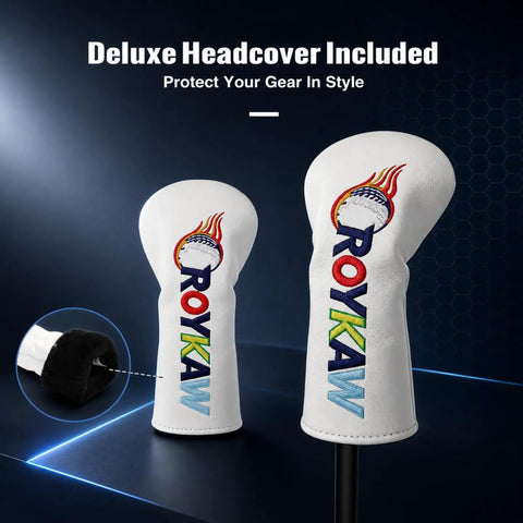 Deluxe headcover for 21 Degree Hybrid Golf Club For Maximum Forgiveness And A Big Sweet Spot, protects club in style.