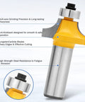 Router bit with multi-axis grinding and tungsten carbide blades from Rail Coping Sled For Router Table With R1/8 Inch R3/16 Inch R5/16 Inch Roundover Bits.