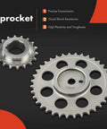 Beefed Up Engine Timing Chain Kit With Sprocket And Damper For Jeep 4.0L OHV I6 Fits Cherokee 1987 1993 metal sprockets detail