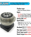 Dead Nuts Accurate Helical Gear Planetary Gearbox With Sturdy Flange Output Reducer Built Like A Tank For Smooth Quiet Operation Under 5 Arcmin Backlash and Heavy Duty Reliability That Just Works, close-up image of helical gear planetary reducer for stepper motors.