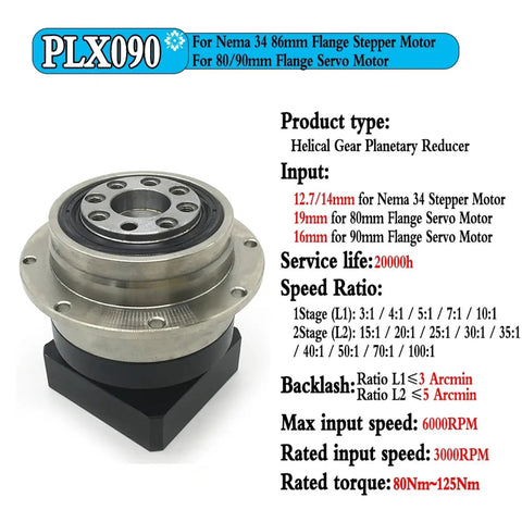 Dead Nuts Accurate Helical Gear Planetary Gearbox With Sturdy Flange Output Reducer Built Like A Tank For Smooth Quiet Operation Under 5 Arcmin Backlash and Heavy Duty Reliability That Just Works, close-up image of helical gear planetary reducer for stepper motors.