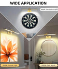 24 Inch Picture Light For Wall With 8000mAh Rechargeable Battery Wireless LED Light With Remote Dimmable 3000K 4000K 6000K No Fuss Setup Art Lighting For Paintings Frames And Gallery Brass Finish illuminating dartboard, painting, and mirror