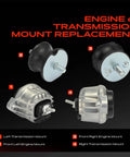 Heavy Duty Engine And Transmission Mount Kit Set Of Four For Bmw 128I 325I 328I 330I X1 Z4 2006 To 2016 parts displayed.