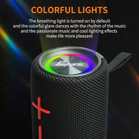 2 In 1 Magnetic Dual Splittable Bluetooth Speaker With IPX6 Waterproof Build And 20W Loud Stereo Sound showcasing colorful lights