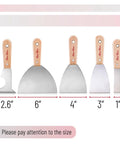 Five Piece Paint Scraper And Putty Knife Set With Five In One Tool For DIY Home Improvement Pro Grade Paint Remover Wallpaper Scraper Set