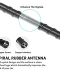 7 Inch Car Radio Aerial Mast Replacement Fits Jeep Grand Cherokee Liberty Cherokee Trailhawk Latitude 2011 2012 2013 2014 2018 2022 Renegade Compass 4x4 FM AM Aerial Antenna Mast spiral rubber design with copper interface