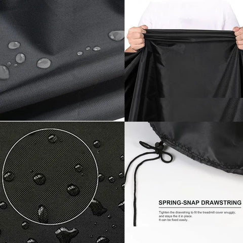 All Weather Treadmill Cover For Home Gym Indoor Outdoor Use Dustproof Protective Shield with water resistance close-up