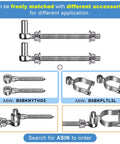 304 Stainless Steel Gate Hinge Set M12 By 8 Inch J Bolt Gate Hinges shown with various compatible accessories