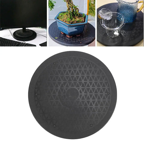 Heavy Duty 10 Inch Bonsai Turntable Base With Steel Ball Bearings Lazy Susan Rotating Stand For Bonsai Pruning And Flower Arranging