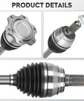 Heavy Duty Plug And Play Front Left Or Right CV Axle Shaft Assembly For Cadillac Escalade Chevy Silverado showing detailed components.