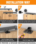 Installation steps for Soft Close Barn Door Kit For Sliding Systems And Flat Track With Buffer Damper Anti Slam Mechanism